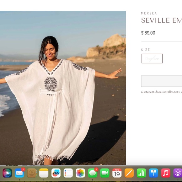 Mersea Dresses & Skirts - Mersea Seville Embroidered Caftan- NEVER WORN